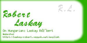robert laskay business card